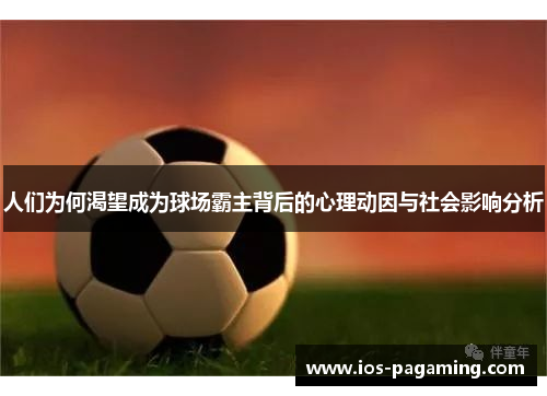 人们为何渴望成为球场霸主背后的心理动因与社会影响分析