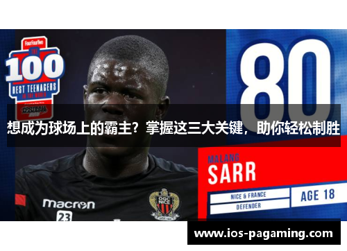 想成为球场上的霸主？掌握这三大关键，助你轻松制胜